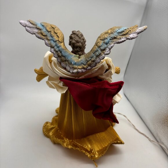 Vintage Christmas Angel Tree Topper Christmas Decor with Lights Not Working - Picture 9 of 16